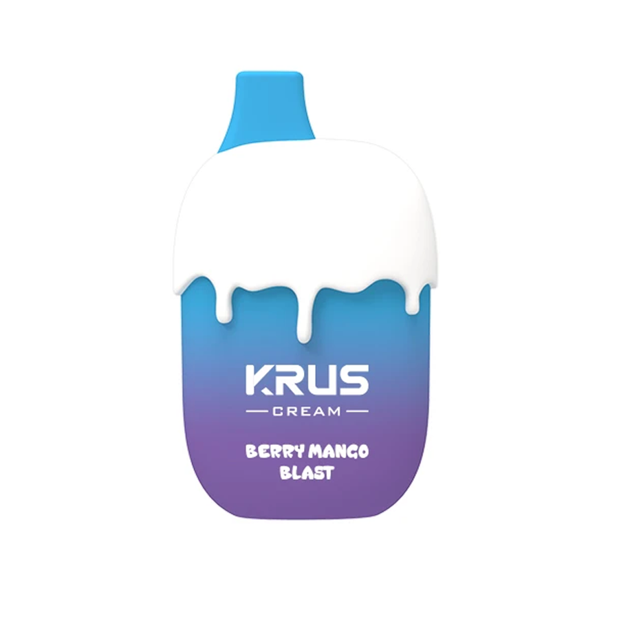 KRUS CREAM 8000 PUFFS 5% NIC 17ML DISPOSABLE - BERRY MANGO BLAST