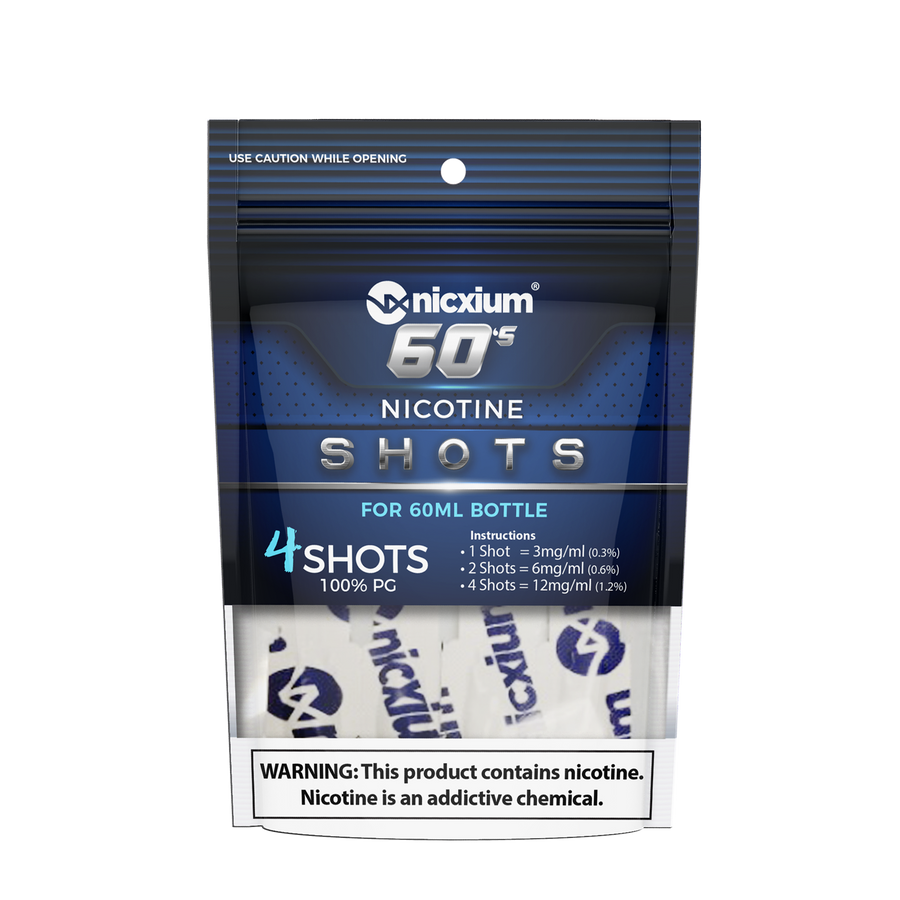 Nicxium - Nicotine Shots 4-Pack 60's