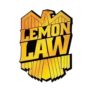 Lemon Law logo featuring bold yellow text and an eagle design, symbolizing consumer rights and lemon law protection.