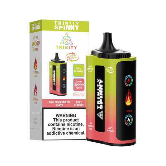 Trinity Spinny - Kiwi Passionfruit Guava & Juicy Peaches