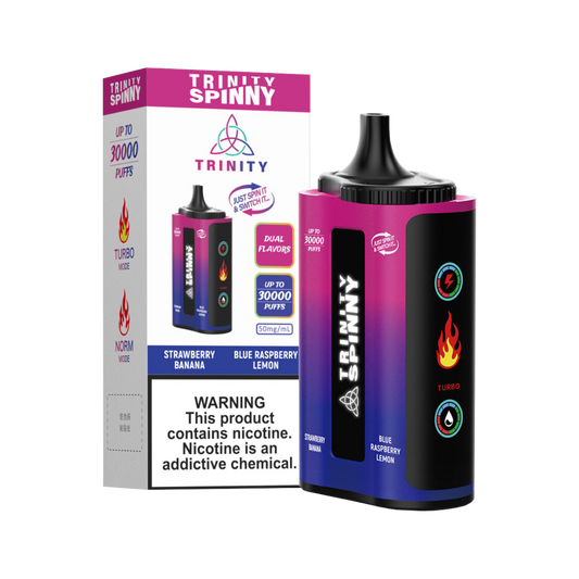 Trinity Spinny - Strawberry Banana & Blue Raspberry Lemon