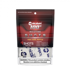 Nicxium - Nicotine Shots 4-Pack 100's